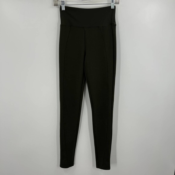 Spanx Assets Hunter Green Thick High Waisted Leggings Women's Small - Picture 4 of 7